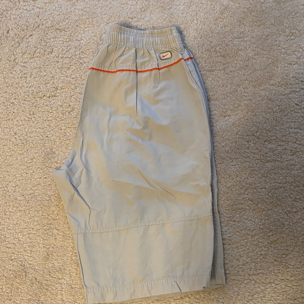 Nike Light Gray Pants with Red Accent